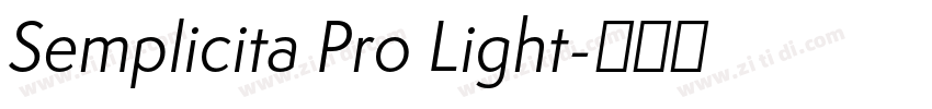 Semplicita Pro Light字体转换